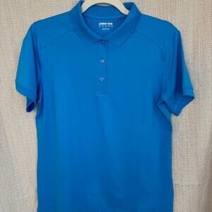 Lands' End NWOT coed baby blue short sleeve polo hightech performance size small